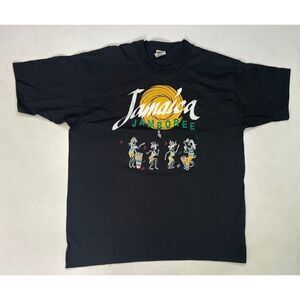 VINTAGE Jamaica Jamboree Graphic T-shirt Men XL 90s Single Stitch